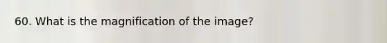 60. What is the magnification of the image?