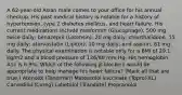 A 62-year-old Asian male comes to your office for his annual checkup. His past medical history is notable for a history of hypertension, type 2 diabetes mellitus, and heart failure. His current medications include metformin (Glucophage), 500 mg twice daily; benazepril (Lotensin), 20 mg daily; chlorthalidone, 15 mg daily; atorvastatin (Lipitor), 10 mg daily; and aspirin, 81 mg daily. The physical examination is notable only for a BMI of 29.1 kg/m2 and a blood pressure of 126/80 mm Hg. His hemoglobin A1c is 6.9%. Which of the following β-blockers would be appropriate to help manage his heart failure? (Mark all that are true.) Atenolol (Tenormin) Metoprolol succinate (Toprol-XL) Carvedilol (Coreg) Labetalol (Trandate) Propranolol