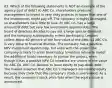 63. Which of the following statements is NOT an example of the agency cost of debt? A) ABC Co. shareholders pressure management to invest in very risky projects in hopes that one of the investments might pay off. The company is highly leveraged, so shareholders have little to lose. B) ABC Co. has a large amount of debt but very few investment opportunities. The board of directors decides to pay out a large special dividend, and the company subsequently enters bankruptcy. Lenders collect about 60 percent of the face value of the debt. C) ABC Co. is very close to financial distress. The company has a positive-NPV investment opportunity, but even with the project the company is likely to enter bankruptcy. Investors refuse to invest the additional funds necessary to pursue the project, even though it has a positive NPV. D) Investors are unsure of the value for ABC Co. ABC Co. decides to issue equity to pay down debt. The market assumes that ABC Co.'s managers are issuing equity because they think that the company's stock is overvalued. As a result, the company's stock price falls when the equity issue is announced.