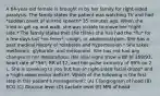 A 64-year-old female is brought in by her family for right-sided paralysis. The family states the patient was watching TV and had *sudden onset of slurred speech* 35 minutes ago. When she tried to get up and walk, she was unable to move her *right side.* The family states that she thinks she has had the *flu* for a few days but *no fever*, cough, or abdominal pain. She has a past medical history of *diabetes and hypertension.* She takes metformin, glyburide, and metoprolol. She has not had any changes in her medications. Her vital signs show a BP of 169/93, heart rate of *56*, RR of 12, and her pulse oximetry of 99% on 2 L. She is speaking to you but has a* right-sided facial droop* and a *right-sided motor deficit*. Which of the following is the first step in this patient's management? (A) CTangiogram of head (B) ECG (C) Glucose level (D) Lactate level (E) MRI of head