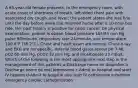 A 65-year-old female presents, to the emergency room, with acute onset of shortness of breath, left-sided chest pain with associated dry cough, and fever; the patient states she was fine until the day before when she returned home after a 10-hour bus ride. Her past history is positive for colon cancer. On physical examination, patient is obese, blood pressure 165/94 mm Hg, pulse 98/minute, respiratory rate 24/minute, and temperature 100.8°F (38.2°C). Chest and heart exam are normal. Chest x-ray and EKG are nonspecific. Arterial blood gases reveal pH 7.46, pO2 60 mm Hg, pCO2 32 mm Hg, and bicarbonate 23 mEq/L. Which of the following is the most appropriate next step in the management of this patient? a-Discharge home on ibuprofen b-Discharge home on oral prednisone c-Admit to hospital and start IV heparin d-Admit to hospital and start IV ceftriaxone e-Perform emergency cardiac catheterization