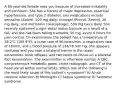 A 65-year-old female sees you because of increased irritability and confusion. She has a history of major depression, essential hypertension, and type 2 diabetes. Her medications include sertraline (Zoloft), 100 mg daily; lisinopril (Prinivil, Zestril), 20 mg daily; and metformin (Glucophage), 500 mg twice daily. She recently sustained a right distal radius fracture as a result of a fall, and she has been taking tramadol, 50 mg, every 6 hours for pain control. On examination the patient has a temperature of 38.2°C (100.8°F), a pulse rate of 96 beats/min, a respiratory rate of 16/min, and a blood pressure of 124/78 mm Hg. She appears confused and you note a bilateral tremor in the upper extremities, brisk reflexes, and two beats of clonus on a bilateral foot examination. The examination is otherwise normal. A CBC, comprehensive metabolic panel, chest radiograph, and CT of the head are all within normal limits. Which one of the following is the most likely cause of this patient's symptoms? A) Acute cerebral infarction B) Meningitis C) Sepsis syndrome D) Serotonin syndrome