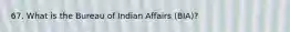 67. What is the Bureau of Indian Affairs (BIA)?