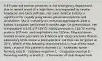 A 67-year-old woman presents to the emergency department due to recent onset of a high fever, accompanied by severe headache and neck stiffness. Her past medical history is significant for rapidly progressive glomerulonephritis and alcoholism. She is currently on immunosuppressants after a kidney transplant performed 6 months ago. On presentation, her temperature is 102.2°F (39°C), blood pressure is 112/71 mmHg, pulse is 107/min, and respirations are 22/min. Physical exam reveals severe pain with neck flexion and reciprocal knee flexion. Laboratory tests reveal a gram-positive rod that can be grown at 22°C. Which of the following characteristics is true of the most likely cause of this patient's disorder? A - Anaerobic spore forming rods B - Catalase-negative C - Coagulase-positive D -Tumbling motility in broth E - V formation of club-shaped rods