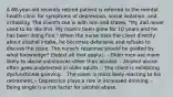 A 68-year-old recently retired patient is referred to the mental health clinic for symptoms of depression, social isolation, and irritability. The client's son is with him and states, "My dad never used to be like this. My mom's been gone for 10 years and he has been doing fine." When the nurse asks the client directly about alcohol intake, he becomes defensive and refuses to discuss the issue. The nurse's response should be guided by what knowledge? (Select all that apply.): - Older men are more likely to abuse substances other than alcohol. - Alcohol abuse often goes undetected in older adults. - The client is exhibiting dysfunctional grieving. - The client is most likely reacting to his retirement. - Depression plays a role in increased drinking. - Being single is a risk factor for alcohol abuse.