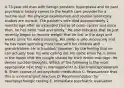 A 73-year-old man with benign prostatic hyperplasia and no past psychiatric history comes to the health care provider for a routine visit. His physical examination and routine laboratory studies are normal. The patient's wife died approximately 2 months ago after an extended course of colon cancer and since then, he has been "sad and lonely." He also indicates that he just recently began to recover weight that he lost in the days and weeks since his wife's passing. His sleep is also recovering and he has been spending more time with his children and grandchildren. He is troubled, however, by the feeling that he can actually hear his wife calling out his name when he is alone in the house that the couple shared for their entire marriage. He denies suicidal thoughts. Which of the following is the most appropriate next step in management? A. Electroencephalogram B. Short course of antipsychotic medication C. Reassurance that this is a normal grief reaction D. Recommendation for neuropsychologic testing E. Immediate psychiatric evaluation