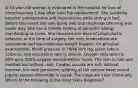 A 74-year-old woman is evaluated in the hospital for loss of consciousness 1 day after total hip replacement. She suddenly became unresponsive and hypotensive while sitting in bed. Before this event she was doing well and discharge planning was under way. She has a remote history of penicillin allergy manifesting as hives. She received one dose of prophylactic cefazolin at the time of surgery. Her only medications are oxycodone and low-molecular-weight heparin. On physical examination, blood pressure is 76/48 mm Hg, pulse rate is 116/min, and respiration rate is 26/min. Oxygen saturation is 80% on a 100% oxygen nonrebreather mask. The skin is cool and mottled but without rash. Cardiac sounds are soft, without murmur, but with persistent splitting of the second heart sound. Jugular venous distention is noted. The lungs are clear bilaterally. Which of the following is the most likely diagnosis?