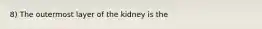 8) The outermost layer of the kidney is the