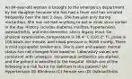 An 84-year-old woman is brought to the emergency department by her daughter because she has had a fever and has urinated frequently over the last 2 days. She has pain only during micturition. She has not had anything to eat or drink since earlier in the day. History includes diabetes mellitus, hypertension, osteoarthritis, and mild dementia; she is legally blind. On physical examination, temperature is 38.4° C (101.2° F), pulse is 100 beats per minute, and blood pressure is 90/60 mmHg. There is mild suprapubic tenderness. She is alert and awake; mental status has not changed from baseline. Laboratory values are consistent with urosepsis. Intravenous antibiotics are started, and the patient is admitted to the hospital. Which one of the following is a risk factor for delirium in this patient? (A) Hypertension (B) Blindness (C) Female sex (D) Osteoarthritis