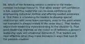 88. Which of the following notions is central to the leader-member exchange theory? A. That when worker self-confidence is low, supportive leadership can increase confidence by emphasizing individual abilities and offering needed assistance B. That there is a tendency for leaders to develop special relationships with some team members, even to the point where not everyone is always treated in the same way C. That leaders adjust their leadership styles according to the situation D. That good leadership depends on the match or fit between a person's leadership style and situational demands E. That leaders are most effective when they make decisions in ways that best fit the problem situation