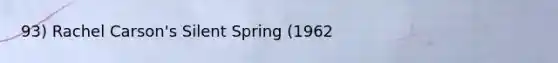 93) Rachel Carson's Silent Spring (1962