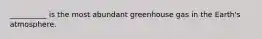 __________ is the most abundant greenhouse gas in the Earth's atmosphere.