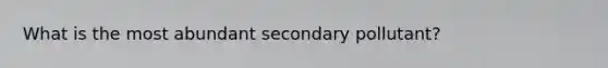 What is the most abundant secondary pollutant?