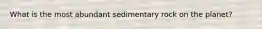 What is the most abundant sedimentary rock on the planet?