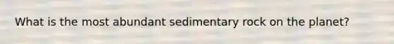 What is the most abundant sedimentary rock on the planet?