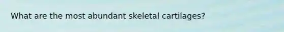 What are the most abundant skeletal cartilages?