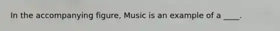 In the accompanying figure, Music is an example of a ____.