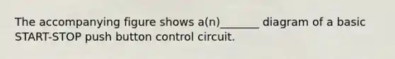 The accompanying figure shows a(n)_______ diagram of a basic START-STOP push button control circuit.