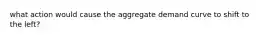 what action would cause the aggregate demand curve to shift to the left?