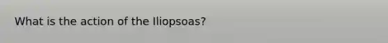 What is the action of the Iliopsoas?