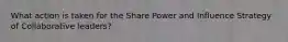 What action is taken for the Share Power and Influence Strategy of Collaborative leaders?