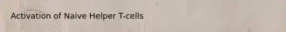 Activation of Naive Helper T-cells