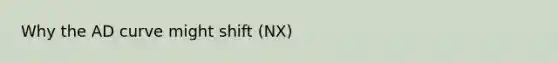 Why the AD curve might shift (NX)