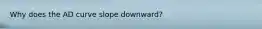 Why does the AD curve slope downward?