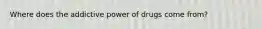 Where does the addictive power of drugs come from?