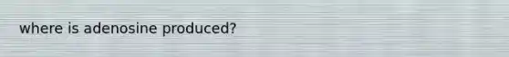 where is adenosine produced?