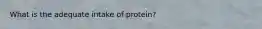 What is the adequate intake of protein?