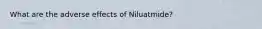 What are the adverse effects of Niluatmide?