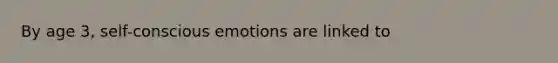 By age 3, self-conscious emotions are linked to