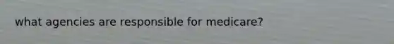 what agencies are responsible for medicare?