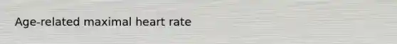 Age-related maximal heart rate