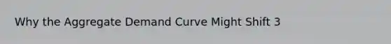 Why the Aggregate Demand Curve Might Shift 3