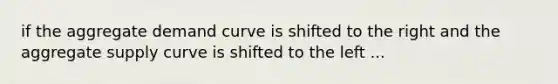 if the aggregate demand curve is shifted to the right and the aggregate supply curve is shifted to the left ...