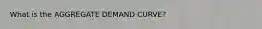 What is the AGGREGATE DEMAND CURVE?