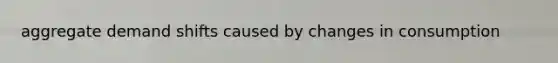 aggregate demand shifts caused by changes in consumption