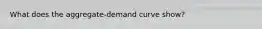 What does the aggregate-demand curve show?