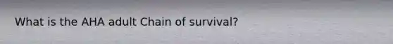 What is the AHA adult Chain of survival?