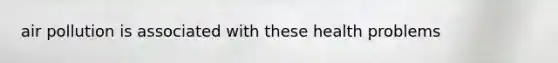 air pollution is associated with these health problems