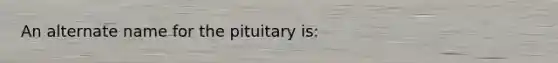 An alternate name for the pituitary is: