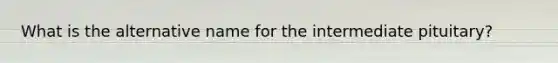 What is the alternative name for the intermediate pituitary?