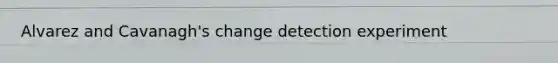 Alvarez and Cavanagh's change detection experiment