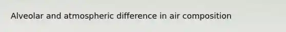 Alveolar and atmospheric difference in air composition