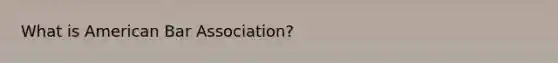 What is American Bar Association?