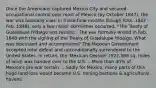 Once the Americans captured Mexico City and secured occupational control over most of Mexico (by October 1847), the war was basically over. In those final months though (Oct. 1847 - Feb. 1848), only a few minor skirmishes occurred. *The Treaty of Guadalupe Hidalgo and results... The war formally ended in Feb. 1848 with the signing of the Treaty of Guadalupe Hidalgo. What was discussed and accomplished? The Mexican Government accepted total defeat and unconditionally surrendered to the United States. In return, the 'Mexican Cession' (522,568 sq. miles of land) was handed over to the U.S. ...More than 40% of Mexico's pre-war terrain. ...Sadly for Mexico, many parts of this huge land-loss would become U.S. mining bastions & agricultural havens.