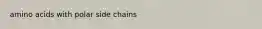 amino acids with polar side chains