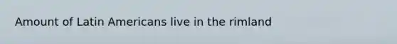 Amount of Latin Americans live in the rimland
